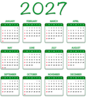 The page with this image: 2027 Green Calendar Transparent Image PNG,is on this link