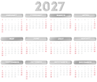 The page with this image: 2027 US Metal Gray Calendar Transparent PNG Image,is on this link