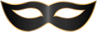 Black Carnival Mask PNG Clip Art Transparent Image