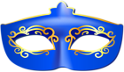 Blue Carnival Mask Clip Art Image