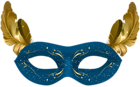 Blue Carnival Mask PNG Clip Art