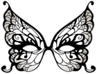 Butterfly Carnival Mask PNG Clip Art Image