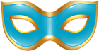 Carnival Mask Blue Transparent PNG Clip Art Image