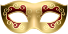 Carnival Mask Gold Transparent PNG Clipart