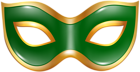 Carnival Mask Green Transparent PNG Clip Art Image