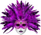 Carnival Mask Purple PNG Clip Art