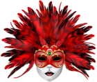 Carnival Mask Red PNG Clip Art