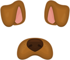 Dog Face Mask PNG Clip Art Image