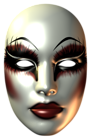 Female Carnival Mask PNG Clip Art Image