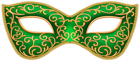 Green Carnival Mask Transparent Image