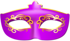 Purple Carnival Mask Clip Art Image