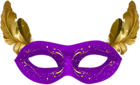 Purple Carnival Mask PNG Clip Art