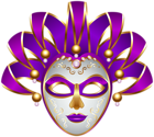 Purple Carnival Mask Transparent PNG Clip Art Image