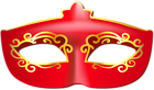 Red Carnival Mask Clip Art Image