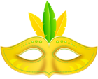 Yellow Carnival Mask PNG Clipart