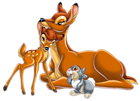 Bambi's Mother Bambi and Thumper PNG Image