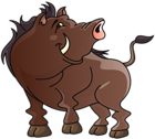 Boar Cartoon PNG Clipart Image