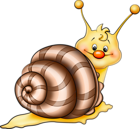 Brown Snail Cartoon PNG Picture