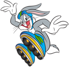 Bugs Bunny with Roller Skates Clip Art PNG Image