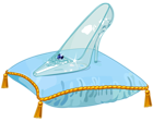 Cinderella Glass Slipper PNG Vector Clipart Image