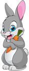 Cute Bunny Cartoon Transparent Clip Art Image