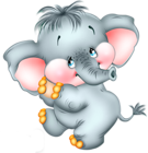 Cute Cartoon Elephant Free PNG Picture