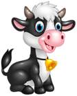 Cute Cow Cartoon PNG Clipart Image