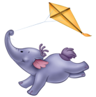 Cute Elephant PNG Cartoon Picture