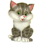 Cute Kitten Cartoon Free Clipart