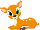 Cute Little Deer Cartoon PNG Clipart