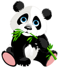 Cute Panda Cartoon PNG Clipart Image