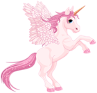 Cute Pink Pegasus PNG Clipart Image