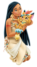 Disney Princess Pocahontas with Little Tiger Transparent PNG Clip Art Image