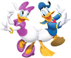 Donald Duck and Daisy Transparent PNG Cartoon Image