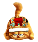 Garfield King PNG Free Picture