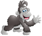 Happy Monkey Cartoon PNG Clipart Image