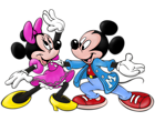 Mickey Mouse and Mini Mouse Dance Transparent Cartoon