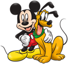 Mickey Mouse and Pluto PNG Clip Art