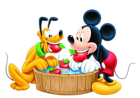 Mickey Mouse and Pluto PNG Transparent Image