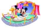 Mickey and Minnie Mouse Tunnel of Love PNG Clipart Image