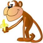 Monkey Cartoon Clip Art Image