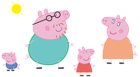 Peppa Pig Family Logo Transparent PNG Clip Art Image