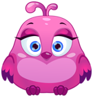 Pink Cute Bird PNG Clip Art Image