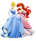 Princess Ariel and Cinderella Clipart