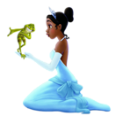 Princess Tiana and Frog PNG Clipart