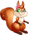 Squirrel Cartoon Transparent PNG Clip Art Image