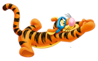 Swimming Tigger Winnie the Pooh PNG Cartoon
