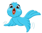Transparent Blue Bird PNG Cartoon Picture