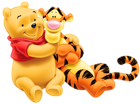 Transparent Tigger and Winnie the Pooh PNG Cartoon