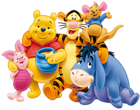 Transparent Winnie the Pooh and Friends